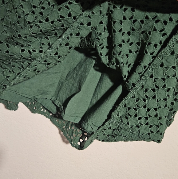 Lane Bryant Green Eyelet Top - Picture 9 of 11